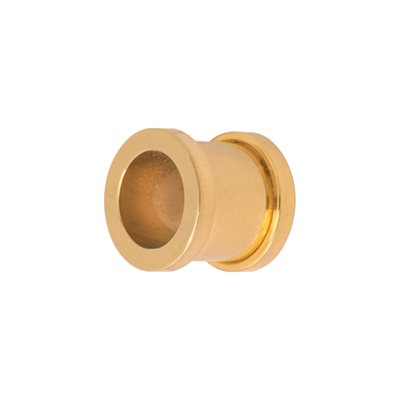 24k gold plated flesh tunnel