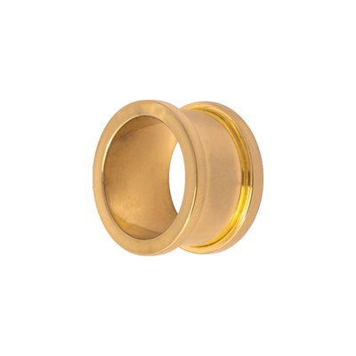 24k gold plated flesh tunnel