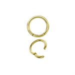 24k gold plated hinged segment ring