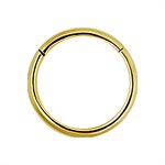 24k gold plated hinged segment ring