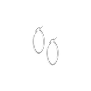 Round hoop earrings