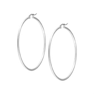 Round hoop earrings