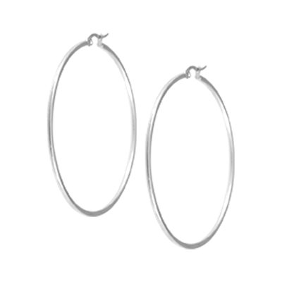 Round hoop earrings