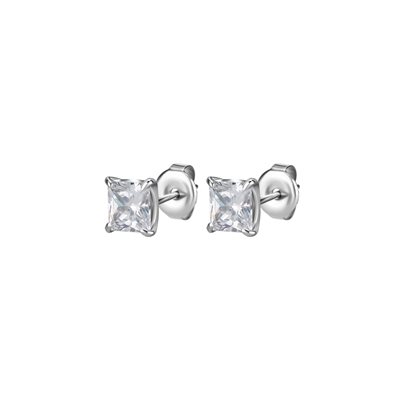 Cubic zirconia square earstud