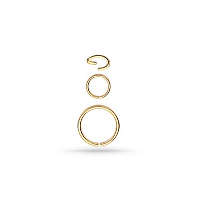 24k gold plated continuous ring