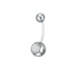 Bioplast navel banana with jewelled steel balls