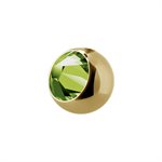 24k gold plated micro jewelled ball