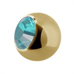 24k gold plated jewelled ball