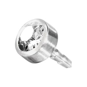 Disque en titanium pour labret en Bioplast push in