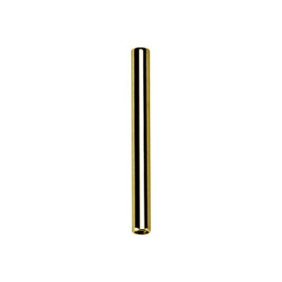 24k gold plated titanium internal barbell stem