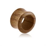 Tunnel pour oreille en bois teck