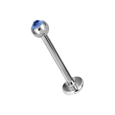 Labret with micro jewelled ball