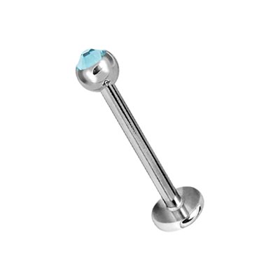 Labret with micro jewelled ball