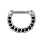 Crystal hinged septum clicker