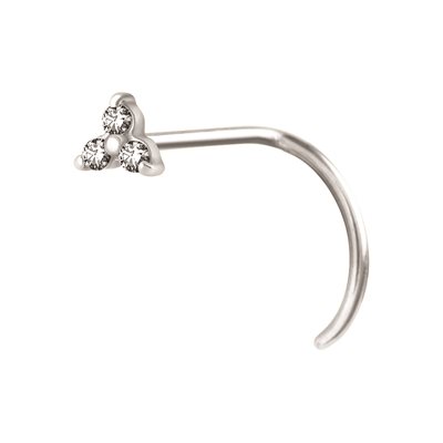 Jewelled trinity nosescrew