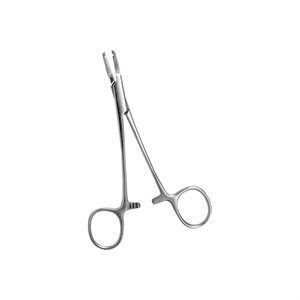 Hemostats for dermal anchor pin