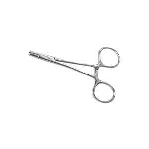 Hemostats for dermal anchor attachment