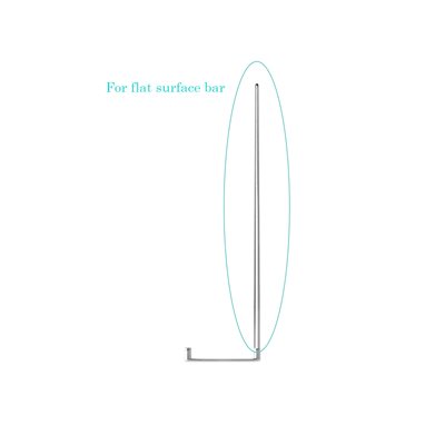 Insertion pin for flat surface bar