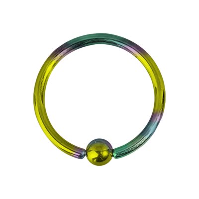 Titanium ball closure ring