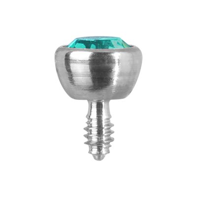 Boule de remplacement interne en titanium avec une pierre