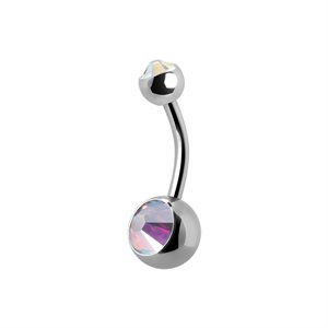 Titanium big jewelled navel banana