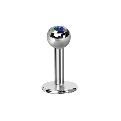 Titanium internal jewelled labret