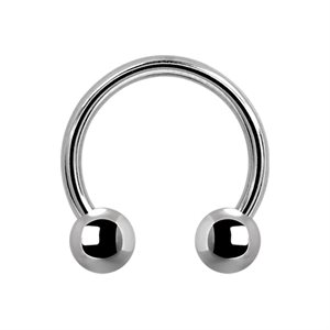 Titanium circular barbell