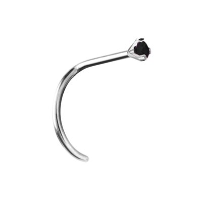 Ttitanium nosescrew with cubic zirconia