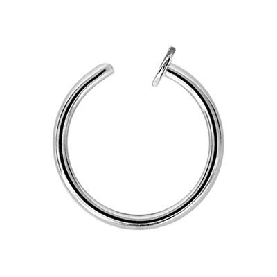 Titanium open nose ring