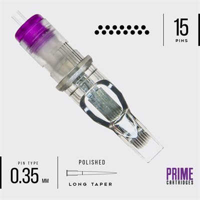 Cartouche Prime+ fermé plat - 15 mag courbé