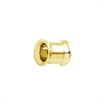 24k gold plated internally threaded double flared tunnel