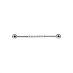 Jewelled industrial barbell