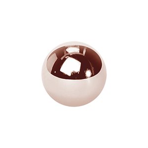 Boule de remplacement plaqué or rose 24k