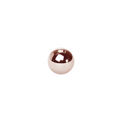 24k rose gold plated steel spare remplacement ball