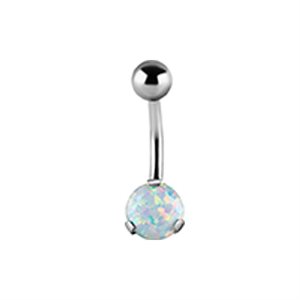 Navel banana with round synthetic opal