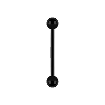 Black titanium internal barbell