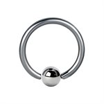 Fixed ball closure ring