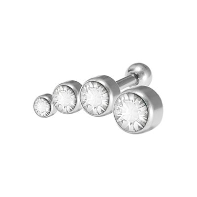 Jewelled micro barbell