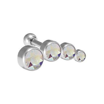 Jewelled micro barbell