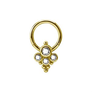 24k gold plated cluster style clicker