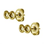 24k gold plated infinity earstuds