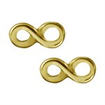 24k gold plated infinity earstuds