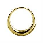 18k gold plated CoCr hoop earrings