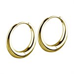 18k gold plated CoCr hoop earrings