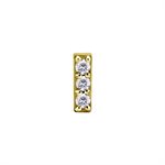 24k gold plated internal jewelled attachment