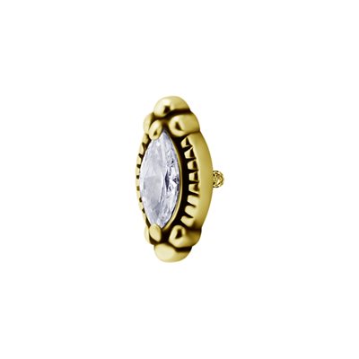 24k gold plated internal jewelled attachment