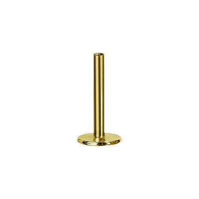 24k gold plated titanium internal labret stem