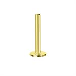 24k gold plated titanium internal labret stem