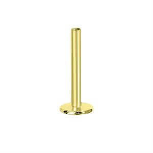 24k gold plated titanium internal labret stem