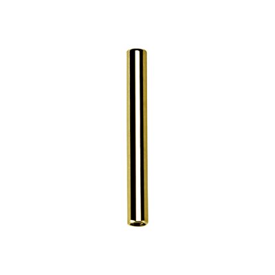 Tige de barbell interne en titanium plaqué or 24k